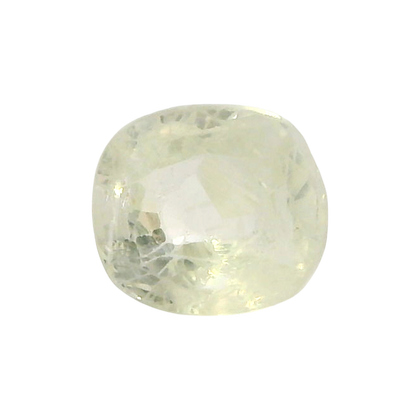Sri Lankan Yellow Sapphire (Pukhraj) 3.87 Carat / 4.3 Ratti, Unheated and Untreated – No indications of treatment observed – front view