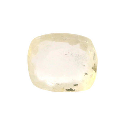 Sri Lankan Yellow Sapphire (Pukhraj) 3.8 Carat / 4.23 Ratti, Unheated and Untreated – No indications of treatment observed – front view