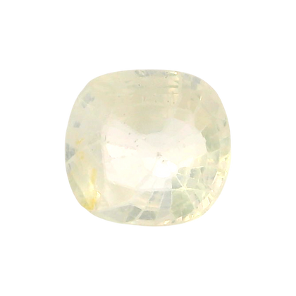 Sri Lankan Yellow Sapphire (Pukhraj) 3.57 Carat / 3.97 Ratti, Unheated and Untreated – No indications of treatment observed – front view