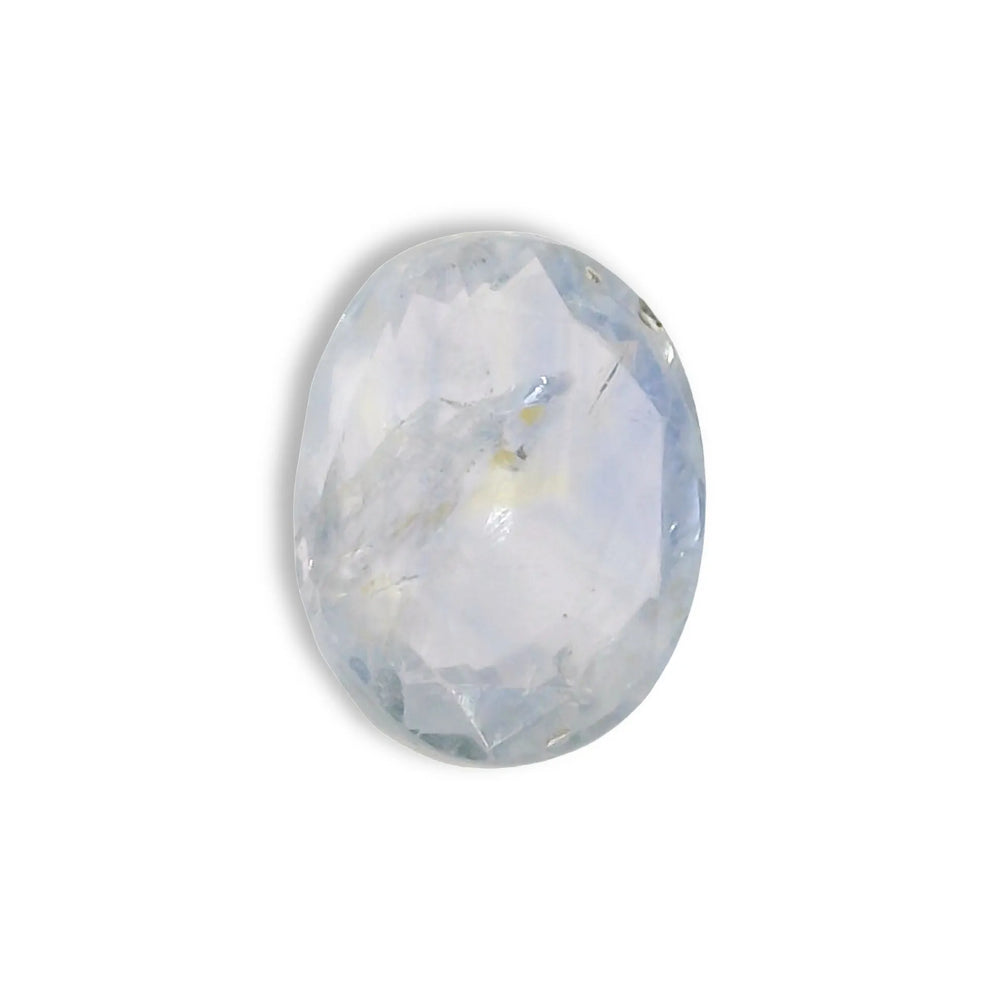 Sri Lankan Blue Sapphire (Neelam) 5.26 Carat / 5.85 Ratti, Unheated and Untreated – No indications of treatment observed – top view