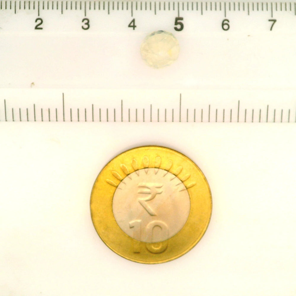 Sri Lankan Yellow Sapphire (Pukhraj) 3.52 Carat / 3.92 Ratti, Unheated and Untreated – No indications of treatment observed – shown against scale for