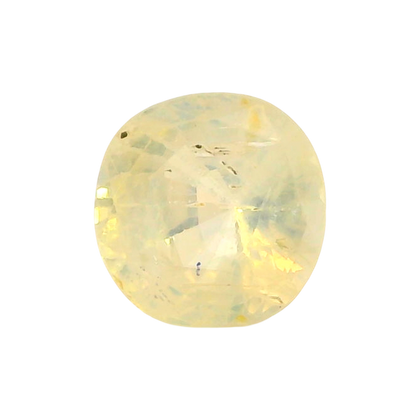 Sri Lankan Yellow Sapphire (Pukhraj) 3.9 Carat / 4.34 Ratti, Unheated and Untreated – No indications of treatment observed – front view