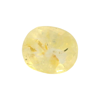 Sri Lankan Yellow Sapphire (Pukhraj) 4.51 Carat / 5.02 Ratti, Unheated and Untreated – No indications of treatment observed – front view