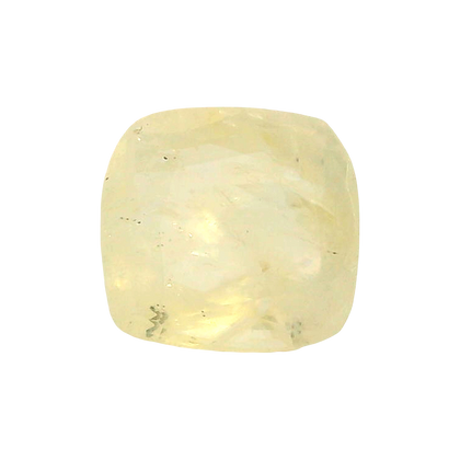 Sri Lankan Yellow Sapphire (Pukhraj) 4.5 Carat / 5.0 Ratti, Unheated and Untreated – No indications of treatment observed – front view
