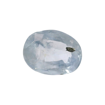 Sri Lankan Blue Sapphire (Neelam) 3.96 Carat / 4.4 Ratti, Unheated and Untreated – No indications of treatment observed – front view