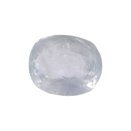 Sri Lankan Blue Sapphire (Neelam) 4.32 Carat / 4.8 Ratti, Unheated and Untreated – No indications of treatment observed – front view
