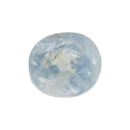 Sri Lankan Blue Sapphire (Neelam) 5.49 Carat / 6.1 Ratti, Unheated and Untreated – No indications of treatment observed – front view
