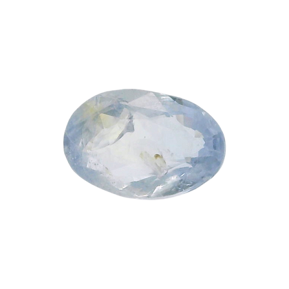 Sri Lankan Blue Sapphire (Neelam) 4.38 Carat / 4.87 Ratti, Unheated and Untreated – No indications of treatment observed – front view