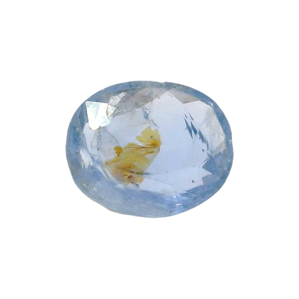 Sri Lankan Blue Sapphire (Neelam) 4.35 Carat / 4.84 Ratti, Unheated and Untreated – No indications of treatment observed – front view