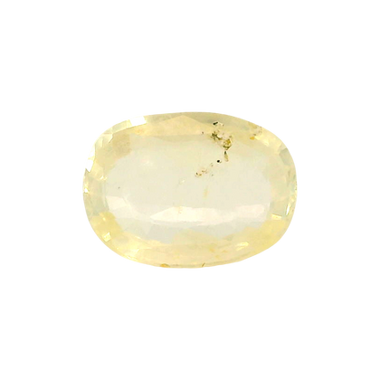 Sri Lankan Yellow Sapphire (Pukhraj) 2.72 Carat / 3.03 Ratti, Unheated and Untreated – No indications of treatment observed – front view