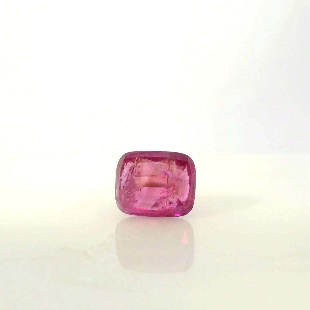 Sri Lankan Ruby (Manik) 4.02 Carat / 4.47 Ratti, Unheated and Untreated – No indications of treatment observed – back view