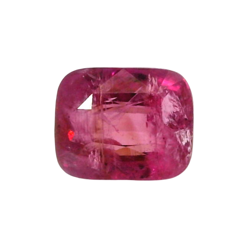 Sri Lankan Ruby (Manik) 4.02 Carat / 4.47 Ratti, Unheated and Untreated – No indications of treatment observed – front view