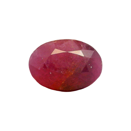 African Ruby (Manik) 8.31 Carat / 9.24 Ratti, Unheated and Untreated – No indications of treatment observed – front view
