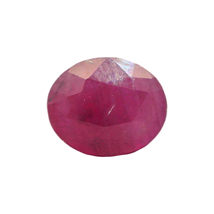 African Ruby (Manik) 4.99 Carat / 5.55 Ratti, Unheated and Untreated – No indications of treatment observed – front view
