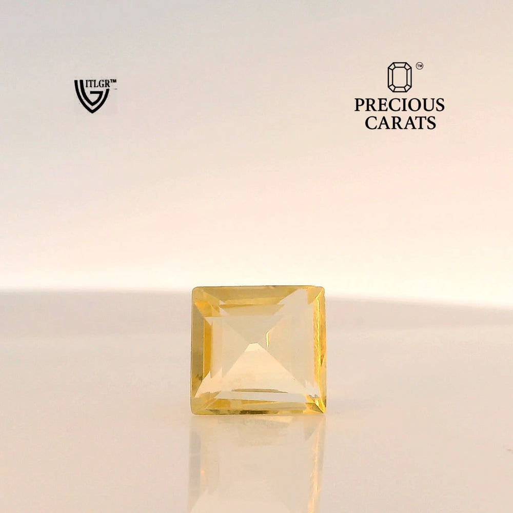Brazilian Citrine 4.28 Carat / 4.76 Ratti, Unheated and Untreated – No indications of treatment observed – front view