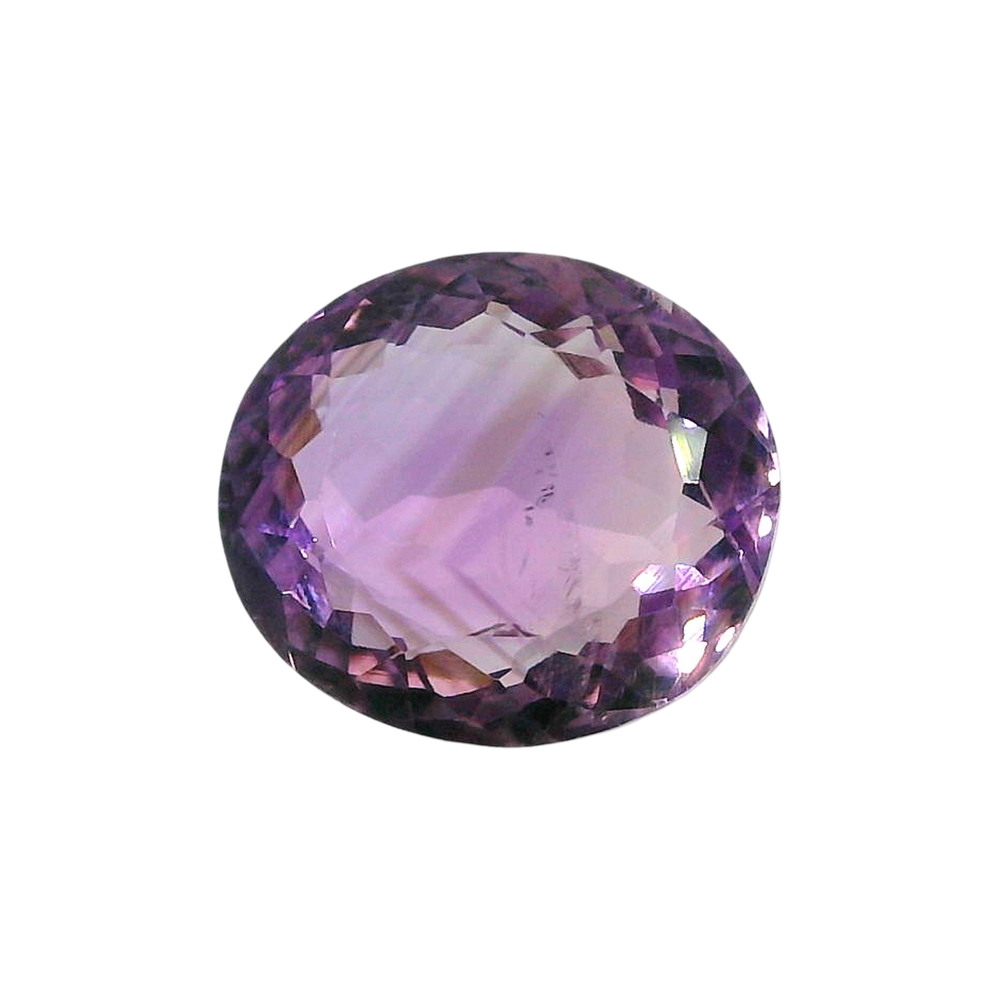 Brazilian Amethyst (Jamunia) 8.48 Carat / 9.43 Ratti, Unheated and Untreated – No indications of treatment observed – front view