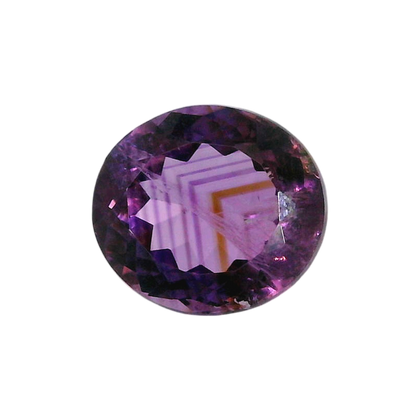 Brazilian Amethyst (Jamunia) 6.46 Carat / 7.18 Ratti, Unheated and Untreated – No indications of treatment observed – front view