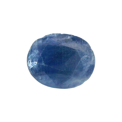 Burmese Blue Sapphire (Neelam) 4.4 Carat / 4.89 Ratti, Unheated and Untreated – No indications of treatment observed – front view