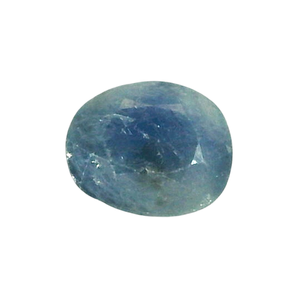 Burmese Blue Sapphire (Neelam) 3.85 Carat / 4.28 Ratti, Unheated and Untreated – No indications of treatment observed – front view