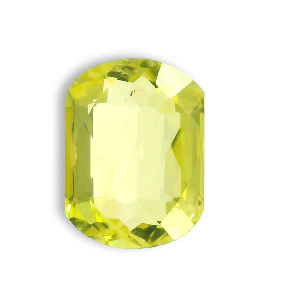 Brazilian Citrine 7.16 Carat / 7.96 Ratti, Unheated and Untreated – No indications of treatment observed – top view