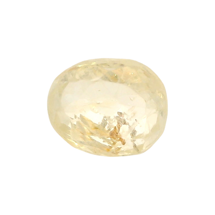 Sri Lankan Yellow Sapphire (Pukhraj) 2.76 Carat / 3.07 Ratti, Unheated and Untreated – No indications of treatment observed – front view