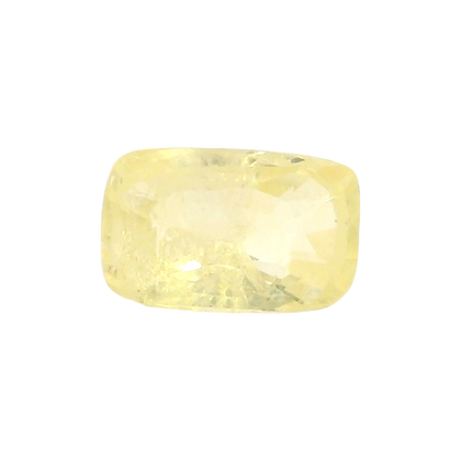Sri Lankan Yellow Sapphire (Pukhraj) 2.85 Carat / 3.17 Ratti, Unheated and Untreated – No indications of treatment observed – front view