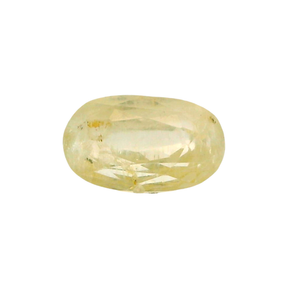 Sri Lankan Yellow Sapphire (Pukhraj) 4.35 Carat / 4.84 Ratti, Unheated and Untreated – No indications of treatment observed – front view