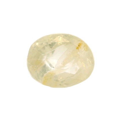 Sri Lankan Yellow Sapphire (Pukhraj) 4.29 Carat / 4.77 Ratti, Unheated and Untreated – No indications of treatment observed – front view