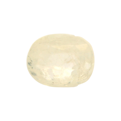 Sri Lankan Yellow Sapphire (Pukhraj) 4.03 Carat / 4.48 Ratti, Unheated and Untreated – No indications of treatment observed – front view