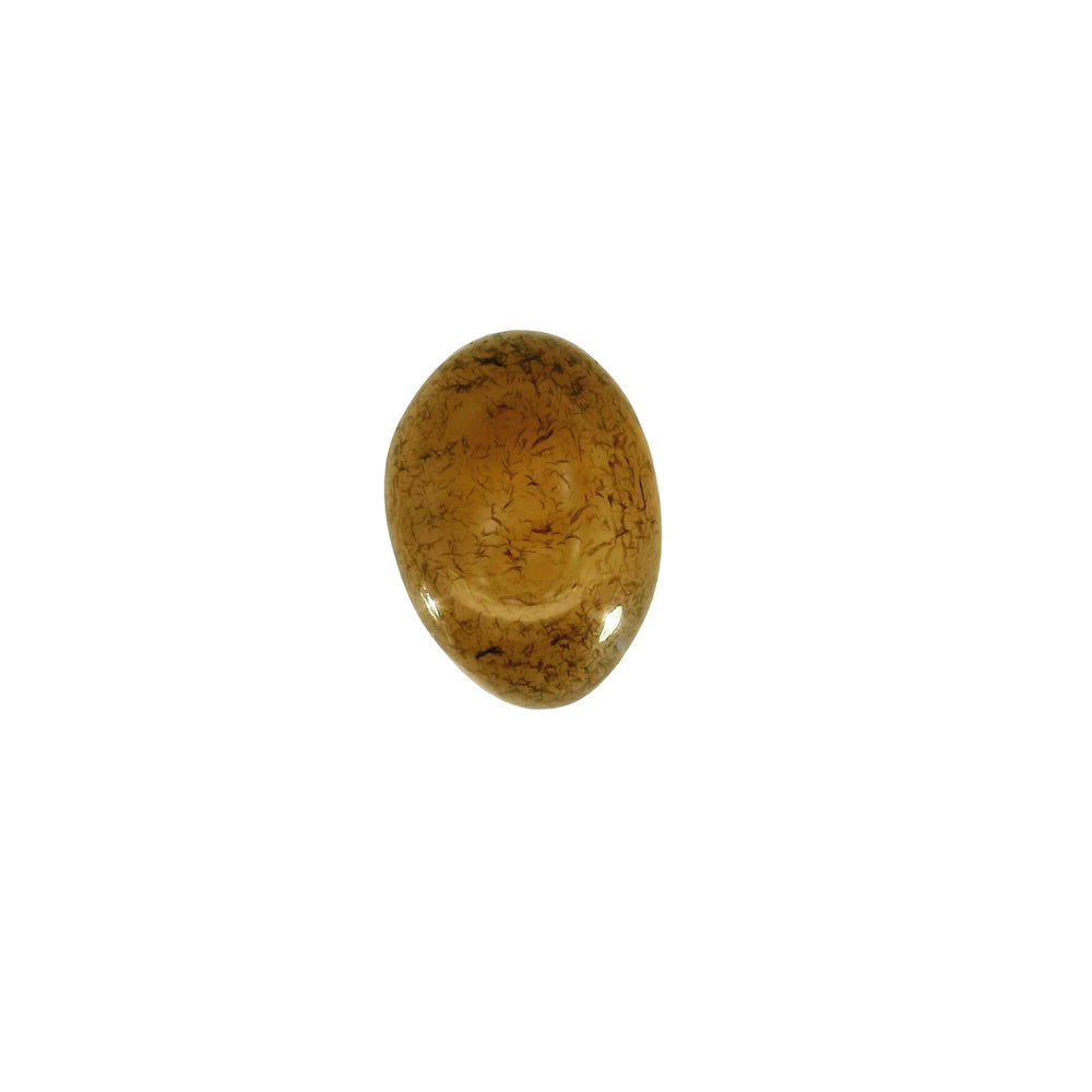 Indian Agate 6.71 Carat / 7.46 Ratti, Unheated and Untreated – No indications of treatment observed – top view