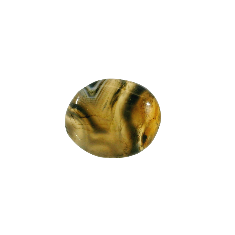 Indian Agate 6.8 Carat / 7.56 Ratti, Unheated and Untreated – No indications of treatment observed – front view
