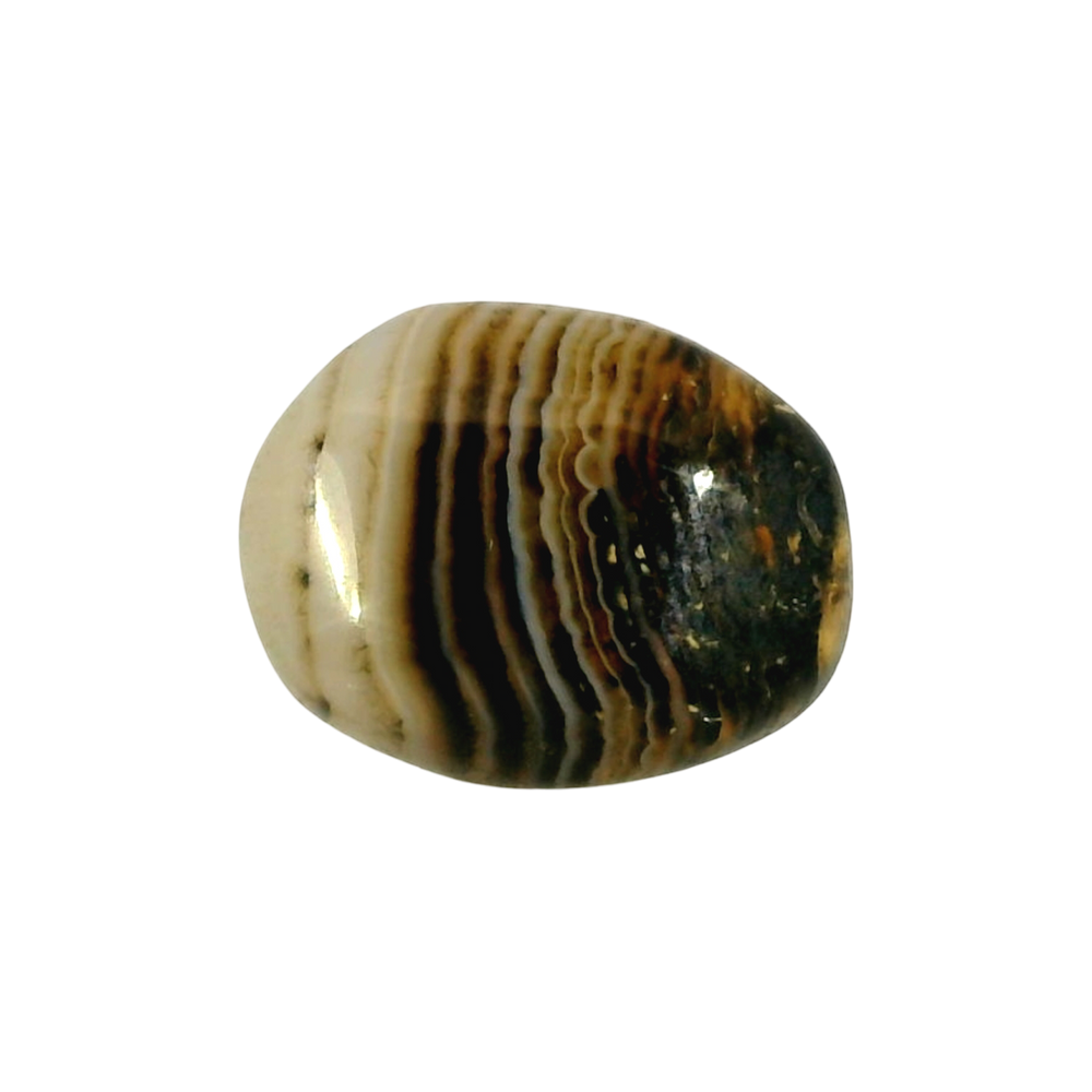 Indian Agate 7.16 Carat / 7.96 Ratti, Unheated and Untreated – No indications of treatment observed – front view
