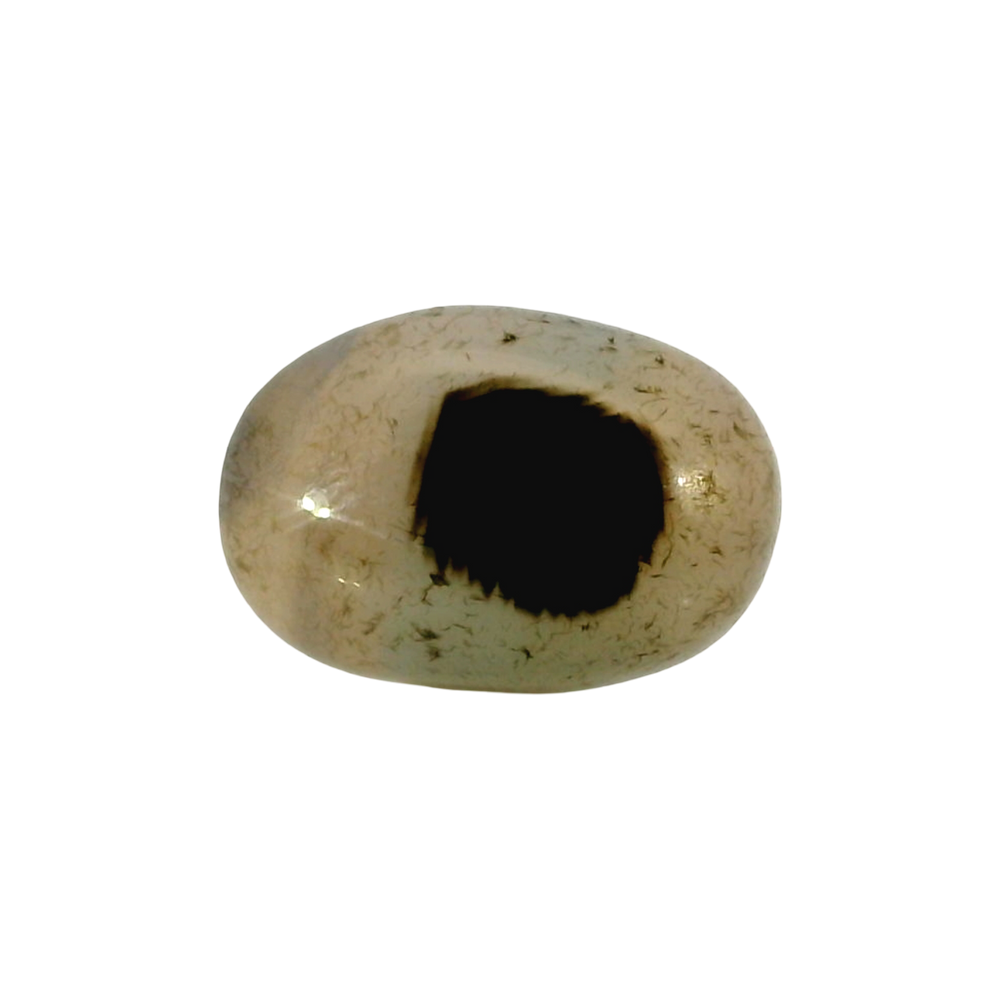 Indian Agate 9.61 Carat / 10.68 Ratti, Unheated and Untreated – No indications of treatment observed – front view