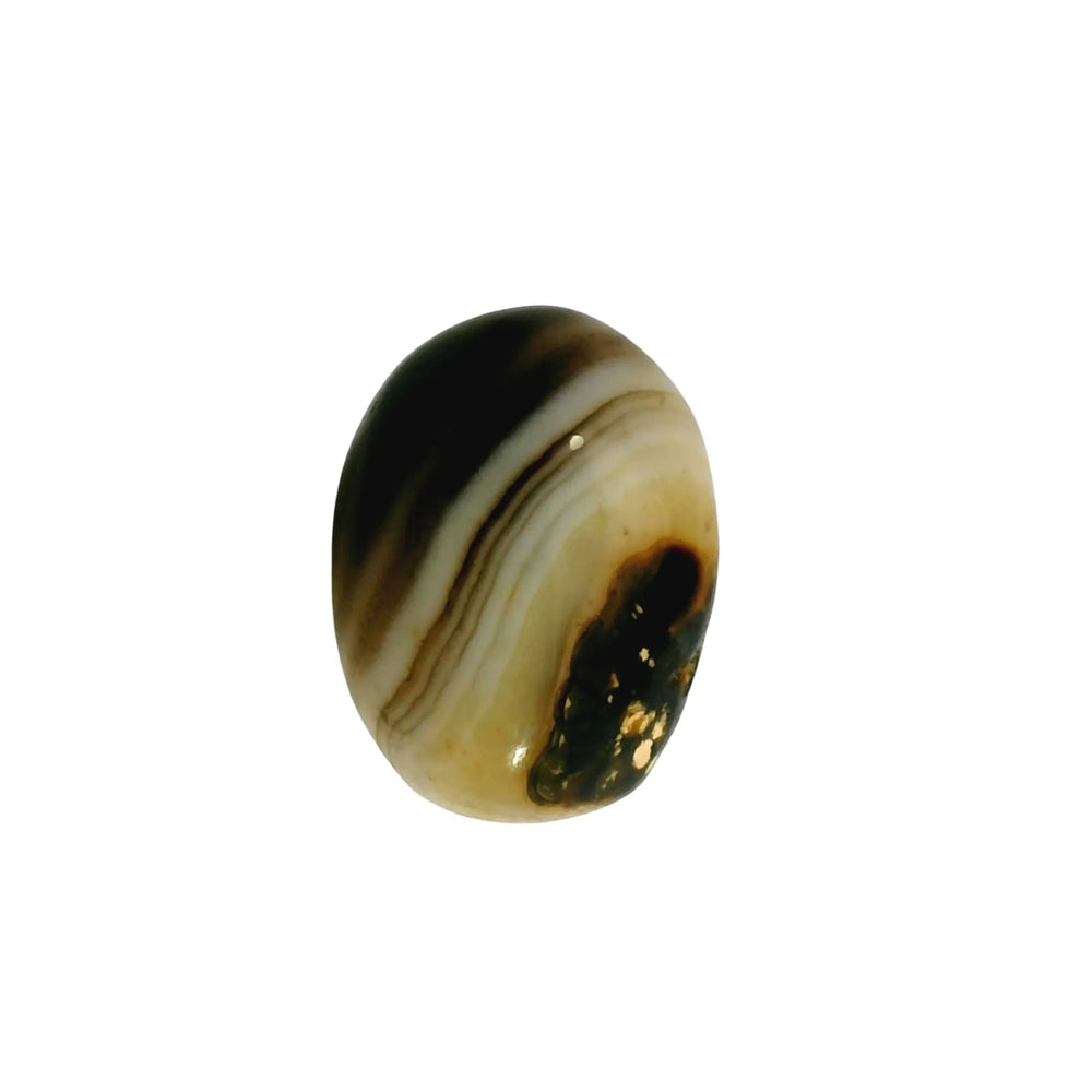 Indian Agate 10.03 Carat / 11.15 Ratti, Unheated and Untreated – No indications of treatment observed – top view