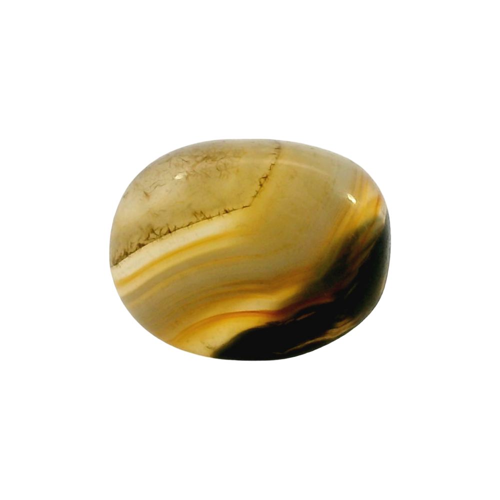 Indian Agate 8.31 Carat / 9.24 Ratti, Unheated and Untreated – No indications of treatment observed – front view