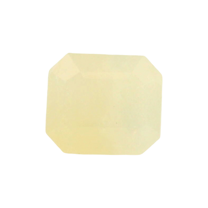 Burmese Yellow Sapphire (Pukhraj) 7.04 Carat / 7.83 Ratti, Unheated and Untreated – No indications of treatment observed – front view