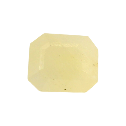 Yellow Sapphire (Pukhraj) 13.0 Carat / 14.45 Ratti, Unheated and Untreated – No indications of treatment observed – front view