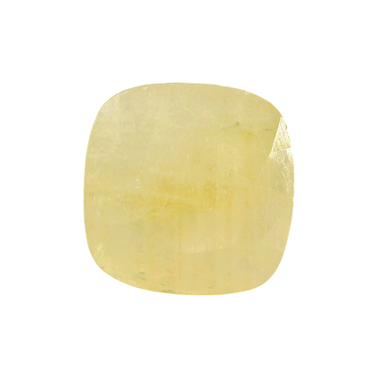 Burmese Yellow Sapphire (Pukhraj) 7.39 Carat / 8.22 Ratti, Unheated and Untreated – No indications of treatment observed – front view
