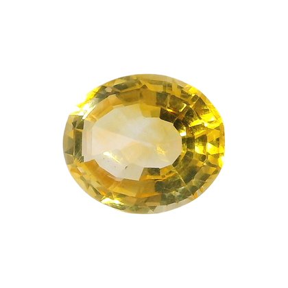 Brazilian Citrine 7.61 Carat / 8.46 Ratti, Unheated and Untreated – No indications of treatment observed – front view