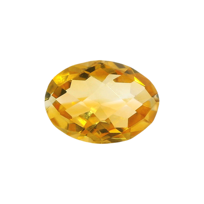 Brazilian Citrine 5.99 Carat / 6.66 Ratti, Unheated and Untreated – No indications of treatment observed – front view