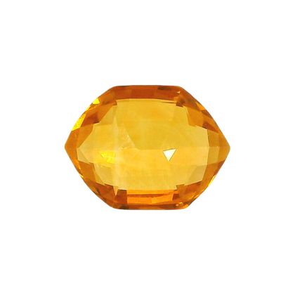 Brazilian Citrine 1.84 Carat / 2.05 Ratti, Unheated and Untreated – No indications of treatment observed – front view