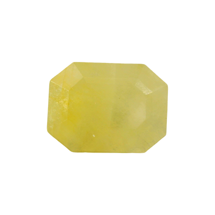 Burmese Yellow Sapphire (Pukhraj) 8.37 Carat / 9.3 Ratti, Unheated and Untreated – No indications of treatment observed – front view