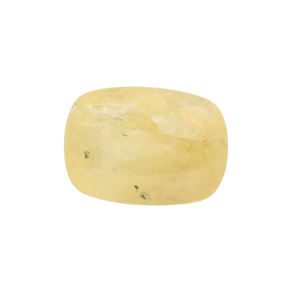 Sri Lankan Yellow Sapphire (Pukhraj) 9.04 Carat / 10.05 Ratti, Unheated and Untreated – No indications of treatment observed – front view