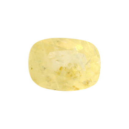 Sri Lankan Yellow Sapphire (Pukhraj) 9.56 Carat / 10.63 Ratti, Unheated and Untreated – No indications of treatment observed – front view