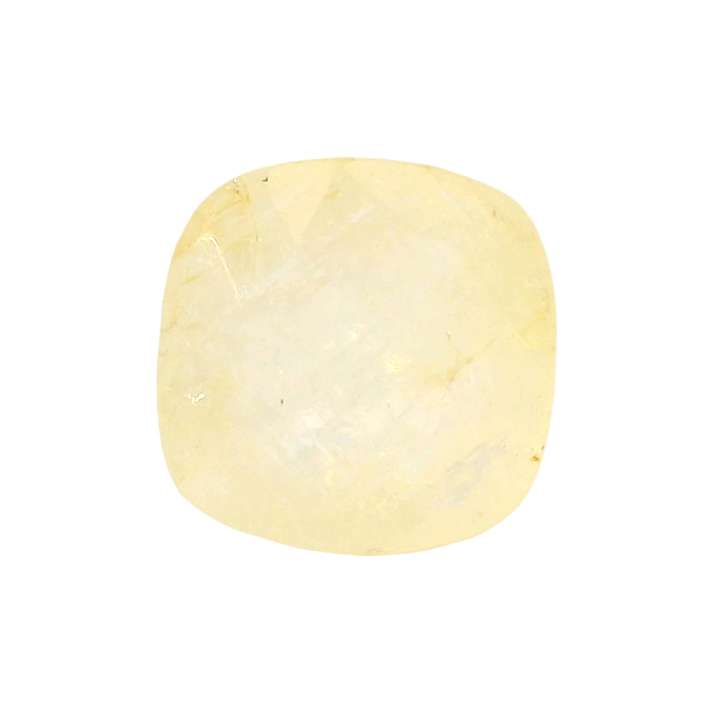 Sri Lankan Yellow Sapphire (Pukhraj) 8.97 Carat / 9.97 Ratti, Unheated and Untreated – No indications of treatment observed – front view