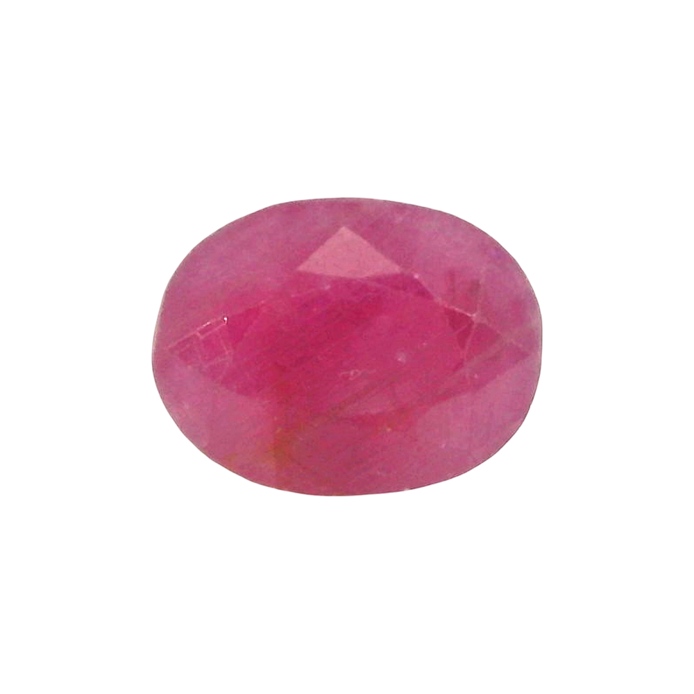 African Ruby (Manik) 3.67 Carat / 4.08 Ratti, Unheated and Untreated – No indications of treatment observed – front view