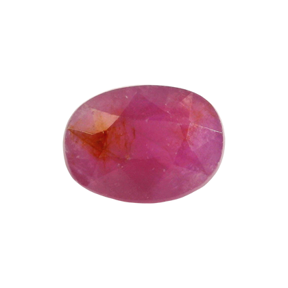 African Ruby (Manik) 5.43 Carat / 6.04 Ratti, Unheated and Untreated – No indications of treatment observed – front view