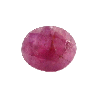 African Ruby (Manik) 5.54 Carat / 6.16 Ratti, Unheated and Untreated – No indications of treatment observed – front view