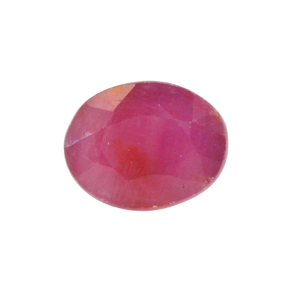 African Ruby (Manik) 5.42 Carat / 6.03 Ratti, Unheated and Untreated – No indications of treatment observed – front view