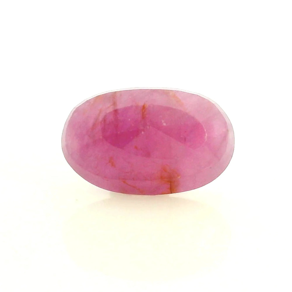 African Ruby (Manik) 4.41 Carat / 4.9 Ratti, Unheated and Untreated – No indications of treatment observed – back view